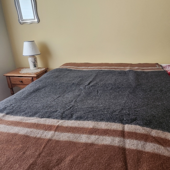 Alicia Adams Alpaca Other - ALICIA ADAMS Alpaca Blanket Brown Striped Home Bedding 63 x 54 Made In Peru